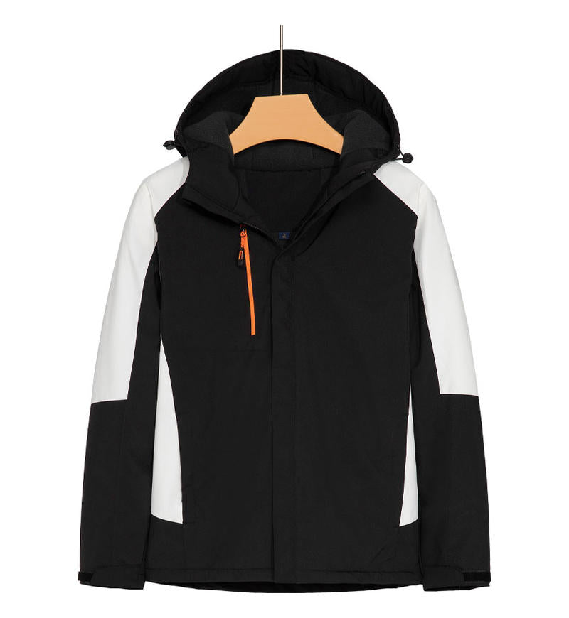 American Style High Quality Five Color Integrated Thickened Fleece Waterproof Breathable All Weather Plain Oversized Jacket