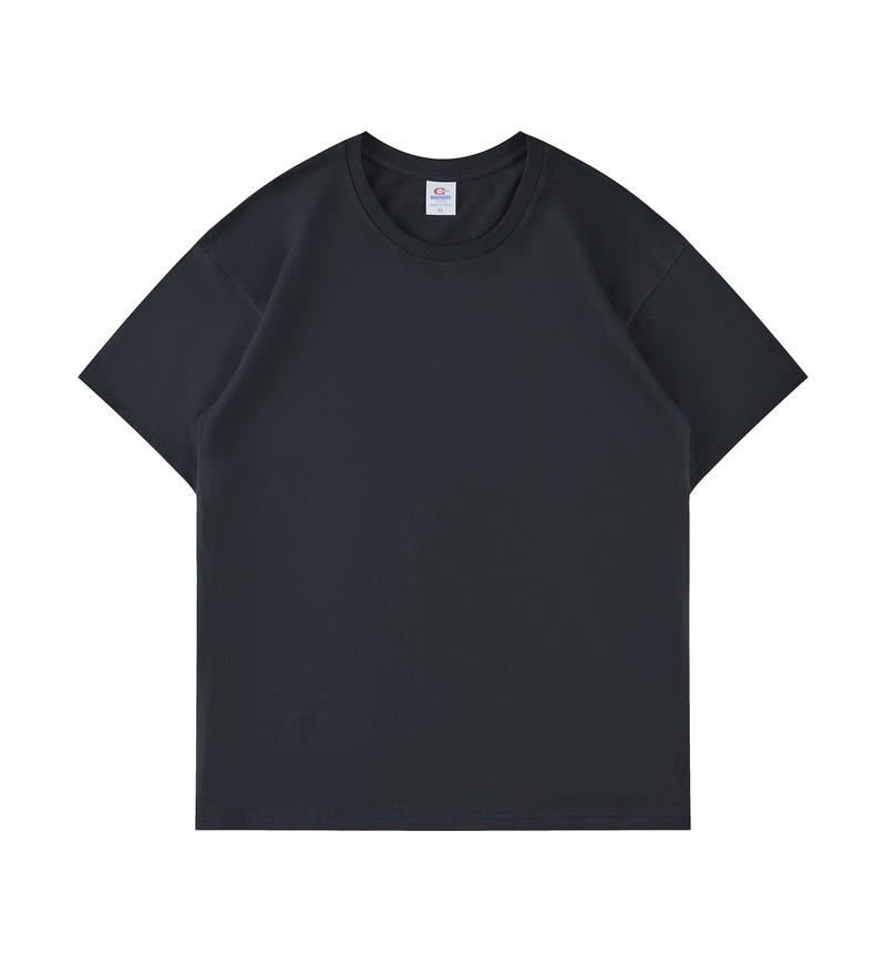 Men's T-shirts Custom Heavyweight Loose High Quality Blank Streetwear Crew Neck Loose Pure Color Dtf Transfers for t Shirts