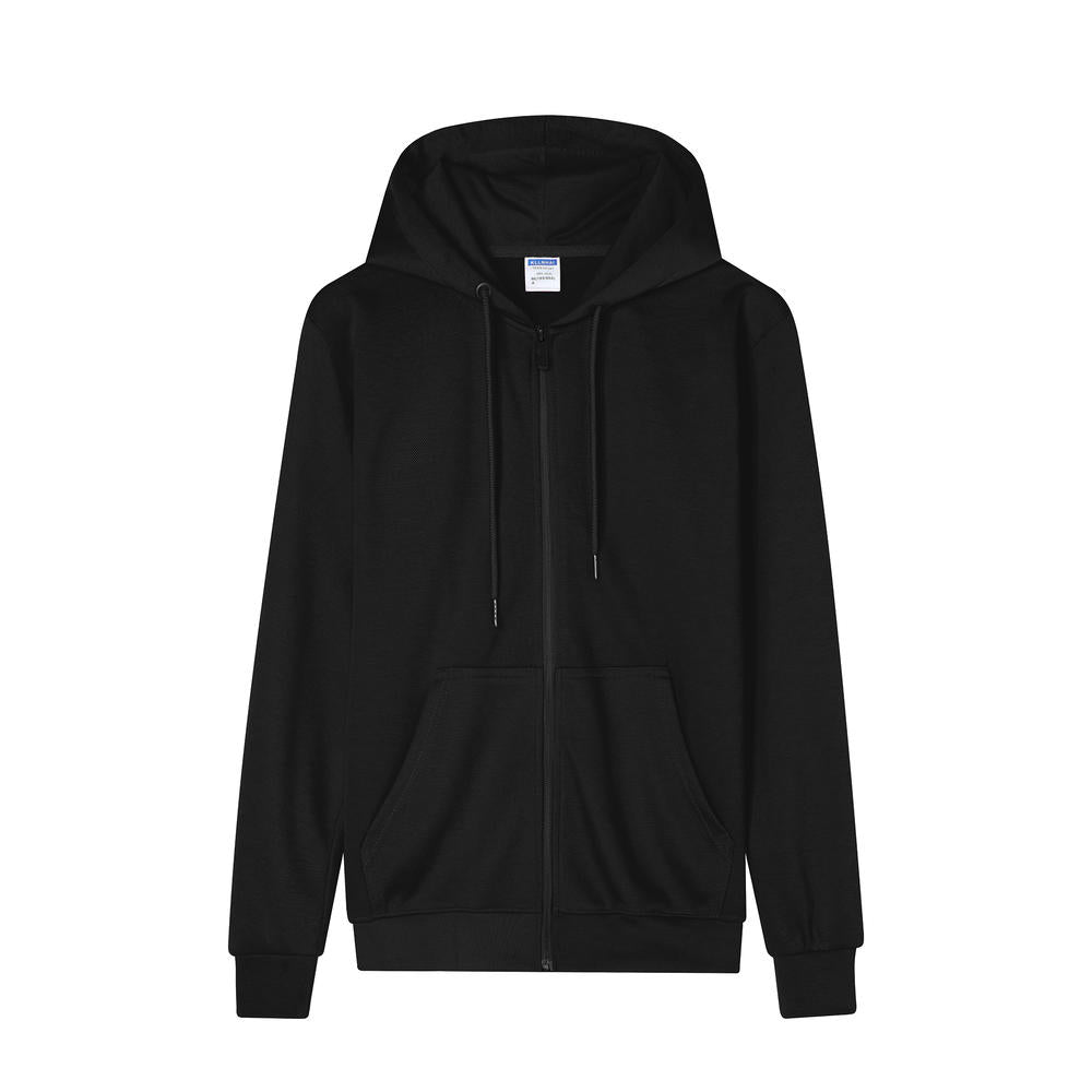 Wholesale Plus Size Custom Blank Full Zip Cotton Heavyweight Puff Printing Oversized Fashion Hoodies High Quality