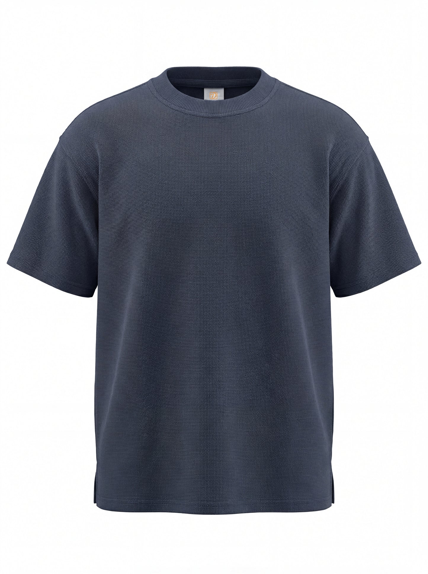 Streetwear Custom Drop Shoulder T-shirt Heavyweight Round Neck Pure Color Short Sleeve Embroidery logo Personalized T-shirts
