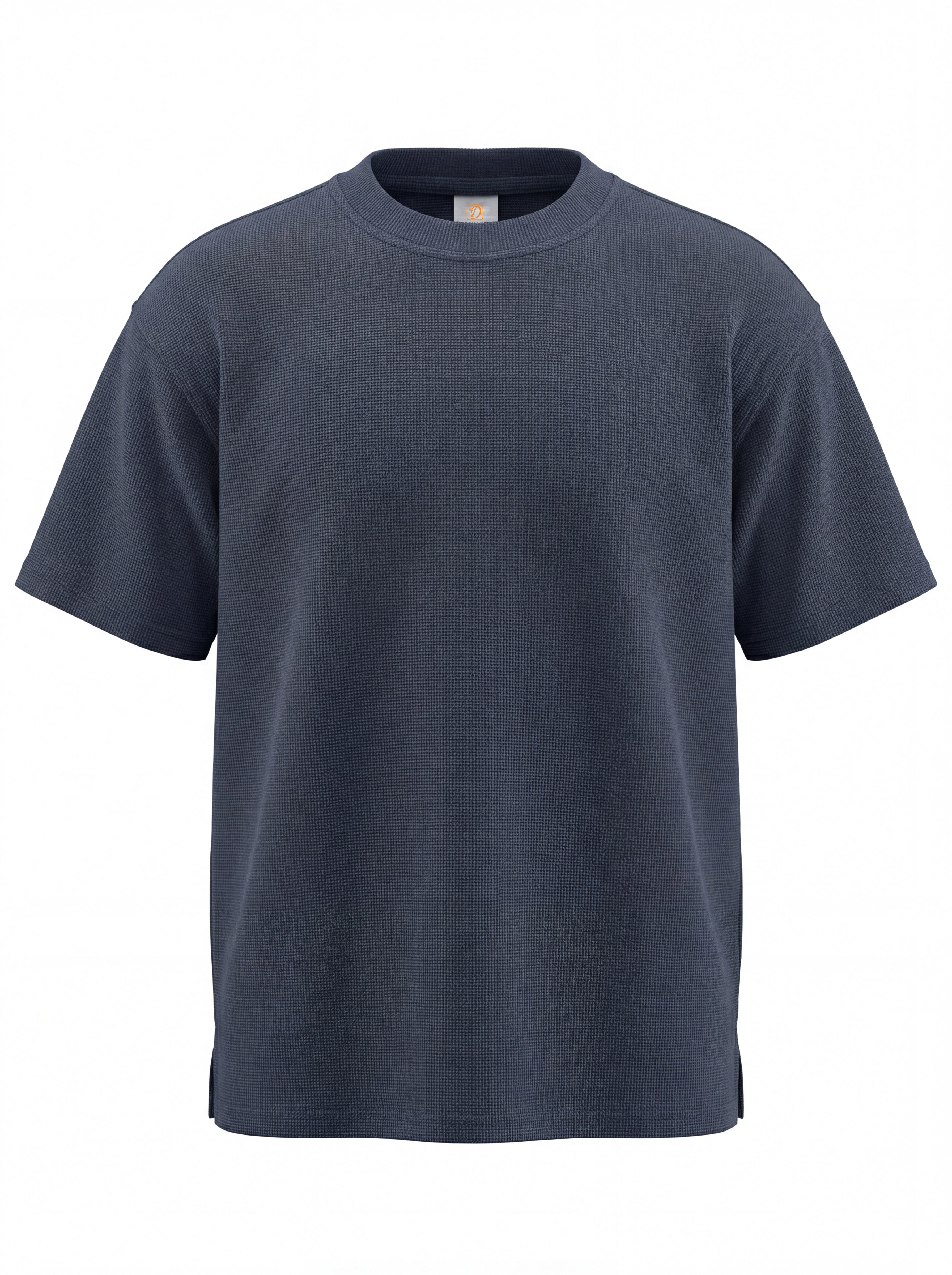 Streetwear Custom Drop Shoulder T-shirt Heavyweight Round Neck Pure Color Short Sleeve Embroidery logo Personalized T-shirts