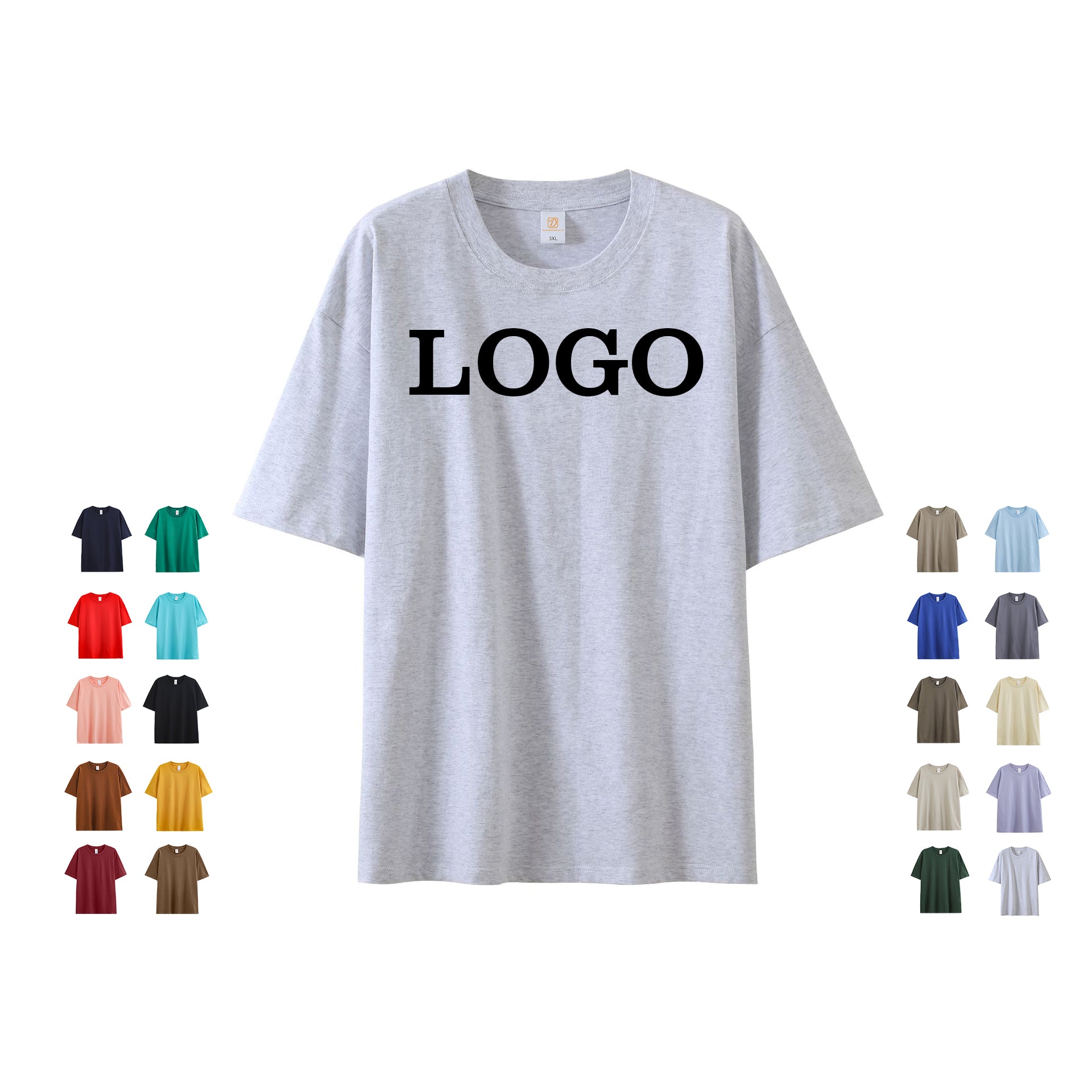 Men's T-shirt 2026 New Design Summer Short Sleeve Blank Custom logo Loose Fashionable Boxy Streetwear Dtf Transfers for t Shirts