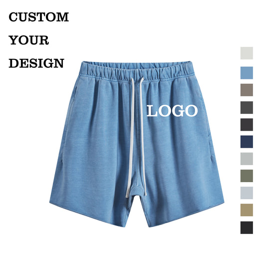 Vintage Custom Summer Shorts High Quality Blank Acid Wash 100% Cotton Shorts Streetwear New Design Heavyweight Men's Shorts