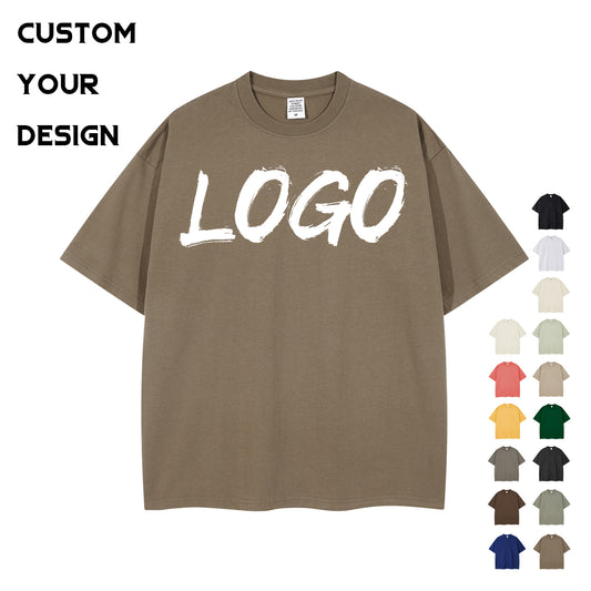 Men's T-shirts Wholesale Blank Custom 100% Cotton Oversized Drop Shoulder High Quality Streetwear Plain Tshirts for Printing