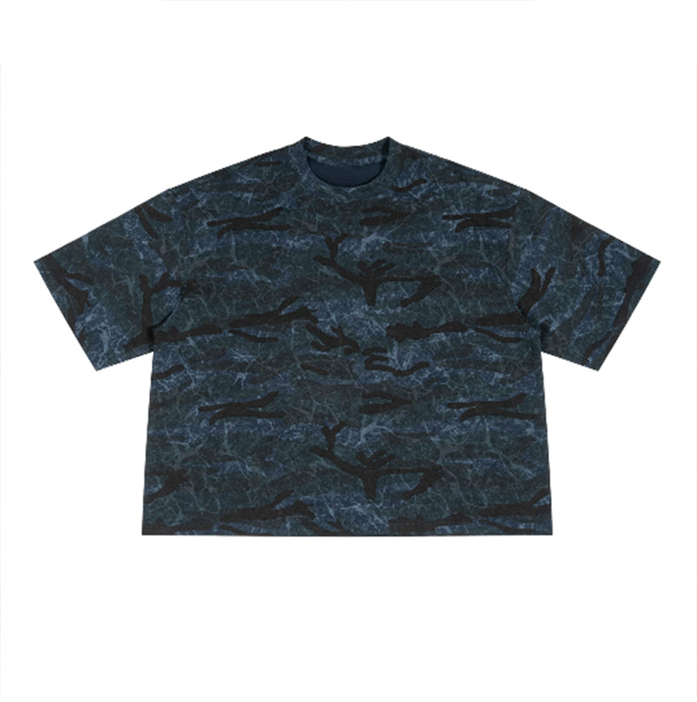 Custom logo Tshirt 100 Cotton Blanc You Can Customize Your Favorite Pattern Camouflage Cotton Round Neck Men's  Short Sleeved