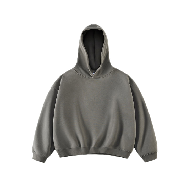 Heavyweight Hoodies Blank Pullover Custom Screen Printed Boxy Short Style High Quality Fleece Fashion Men's Hoodies Wholesale