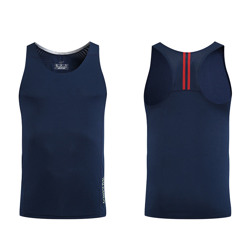 100% Polyester Lightweight Quick-drying Custom Screen Print  Streetwear Oversized Round Neck Blanks Sleeveless Wholesale TShirts