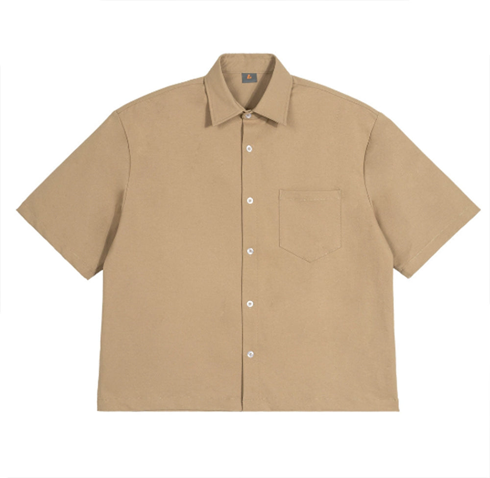 Tshirt Manufacturer 300g Heavyweight Men's Shirt Boxy Short and Wide Workwear Style Short Sleeved Shirt for Men Summer Version
