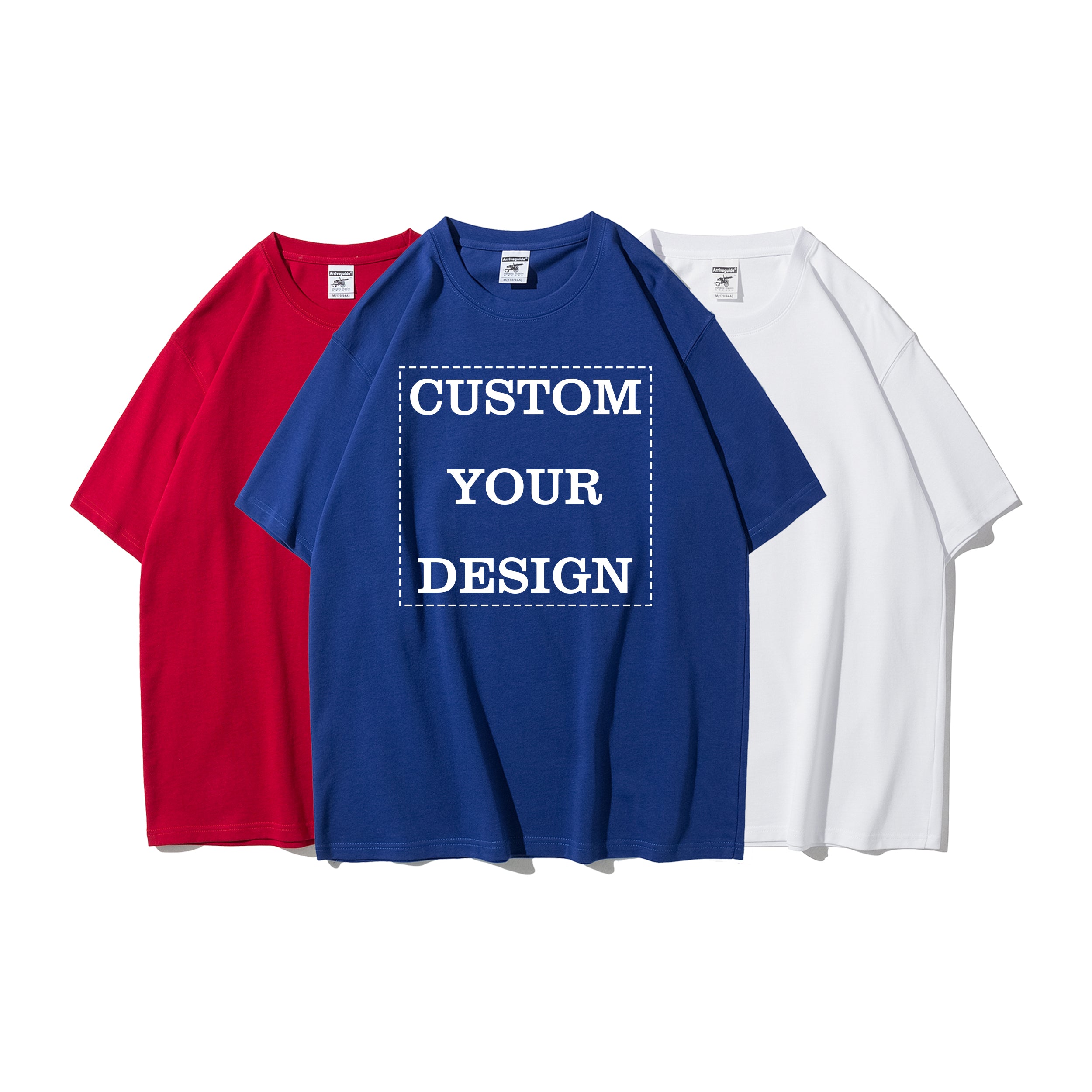 Custom logo t Shirts Drop Shoulder High Quality Plain t Shirt Streetwear Heavyweight Pure Color Distressed Personalized T-shirt