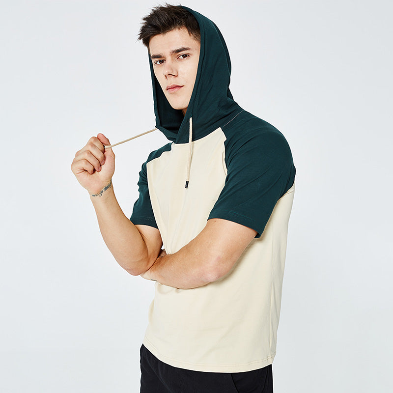 T-shirts Manufacturers Streetwear Color Clashing Fashion Heavy Drop Shoulder Blank Custom Screen Print Fashion T Shirts