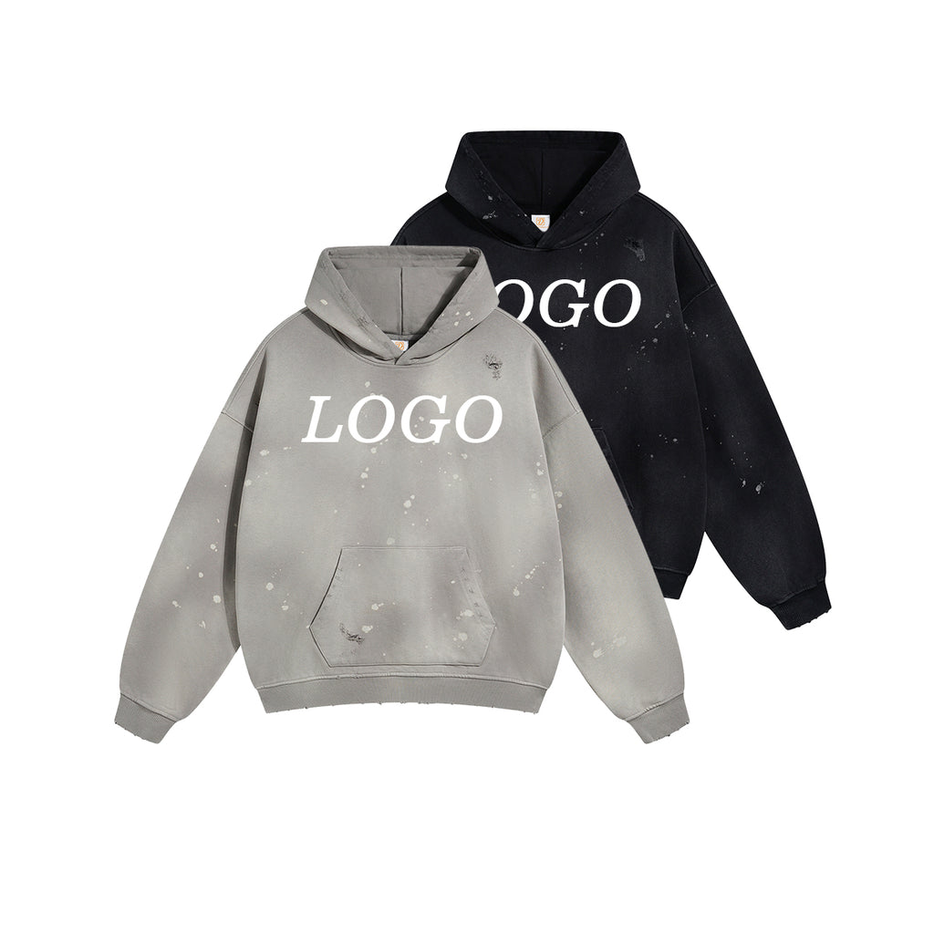 Wholesale Price Hoodies Sublimation Streetwear Distressed Embroidery Custom logo Blank New Design Hoodies Unisex High Quality