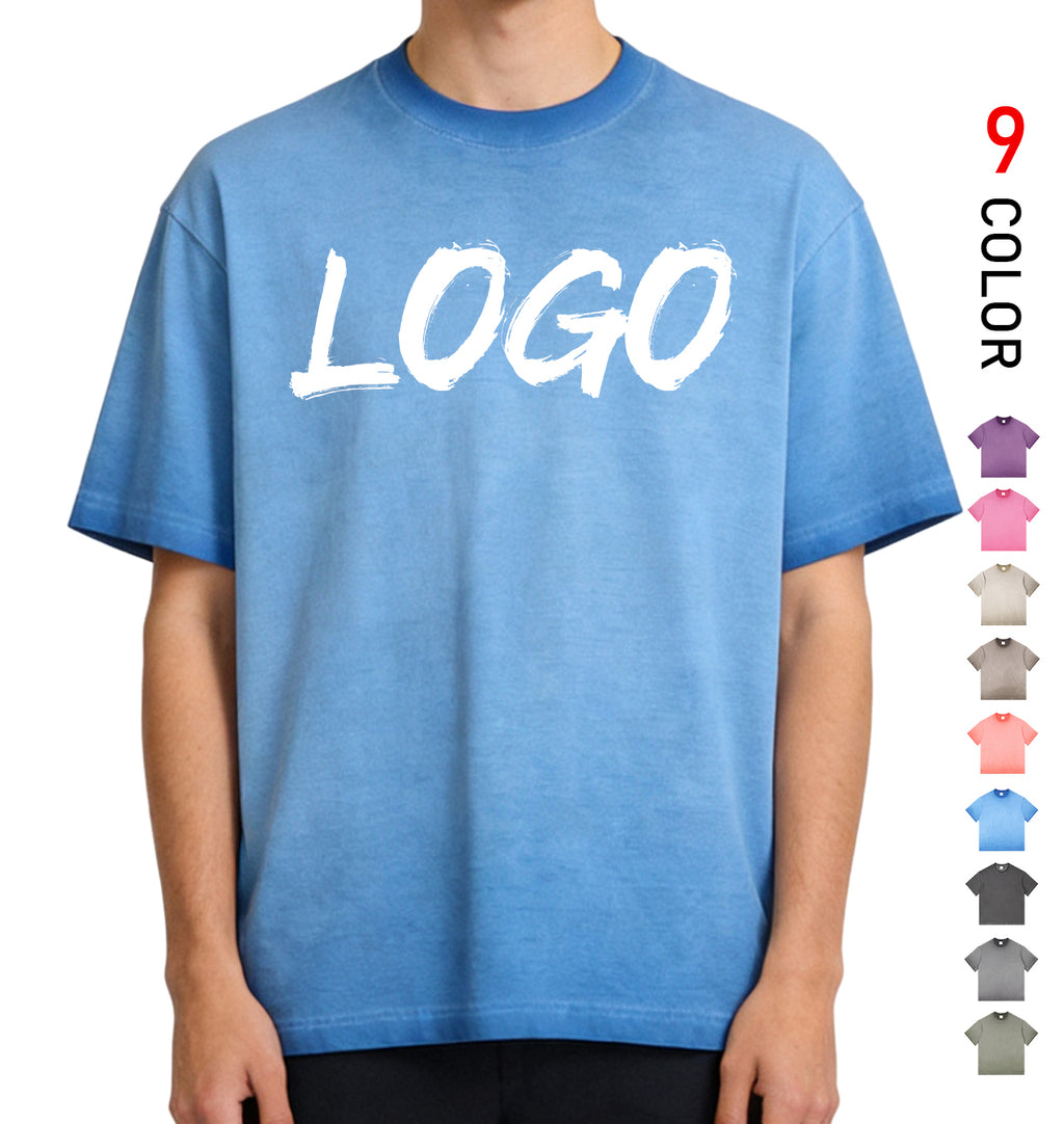 Wholesale Blank 100% Cotton Tshirt Round Neck Fahsionable High Quality Custom Streetwear Puff Printing Plain Tshirt for Printing