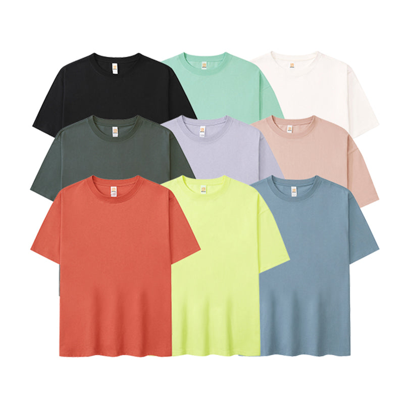 Custom Plain t Shirt Streetwear Short Sleeve Casual Tee Summer Fashion Design Dtf Drop Shoulder High Quality Men's T-shirts