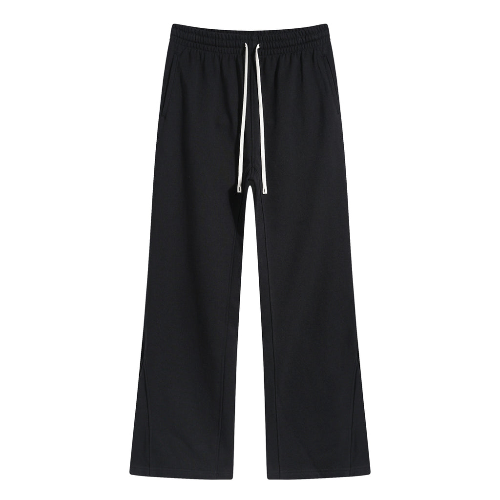 Heavyweight Custom Patchwork High Quality Blank Terry Pure Color Polyester/Cotton Screen Printed Streetwear Wholesale Sweatpants