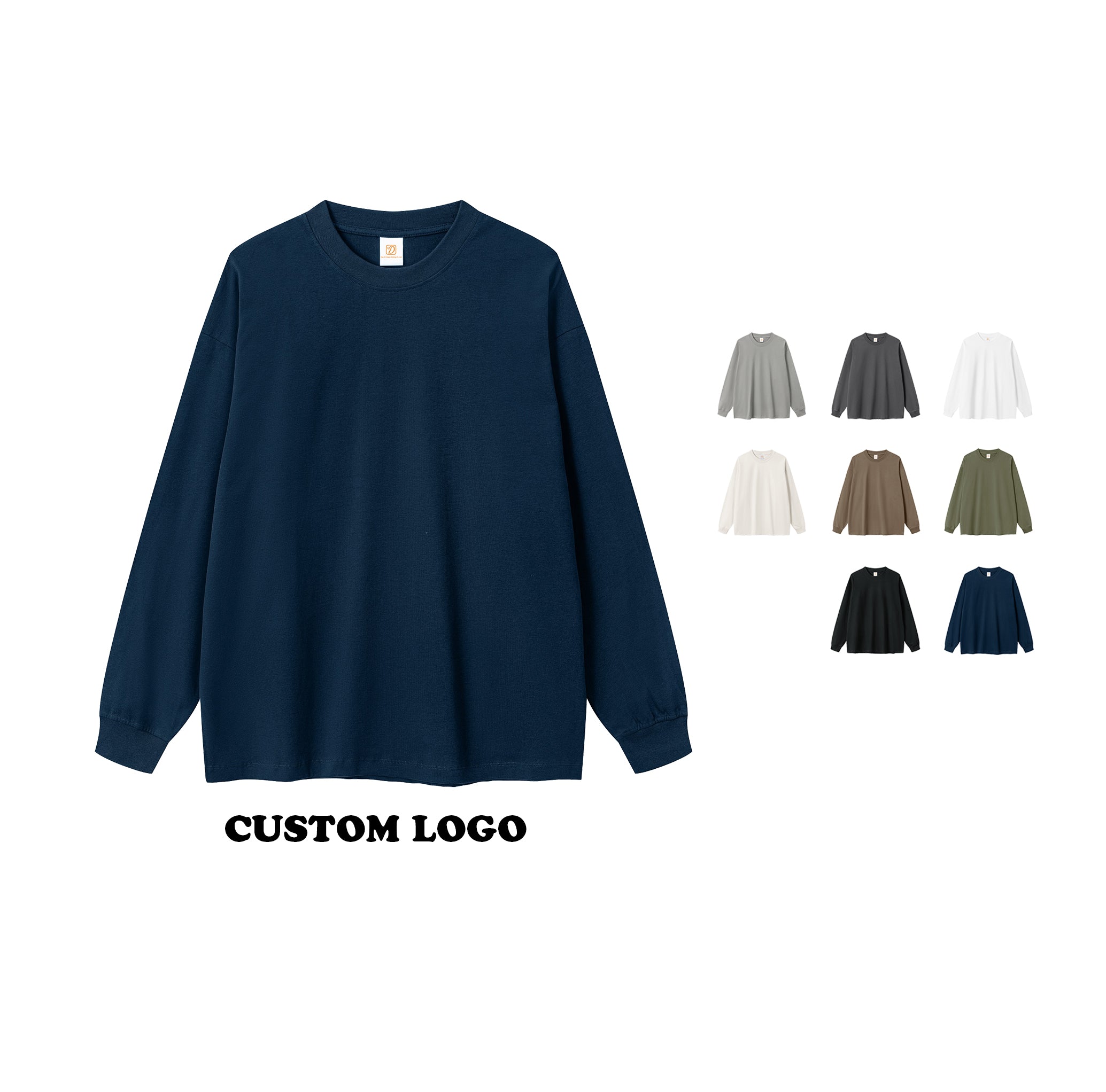 Wholesale Basic T-shirt Sport High Quality Casual Streetwear Pure Color Long Sleeve Custom Design Men's Long Sleeve T-shirts