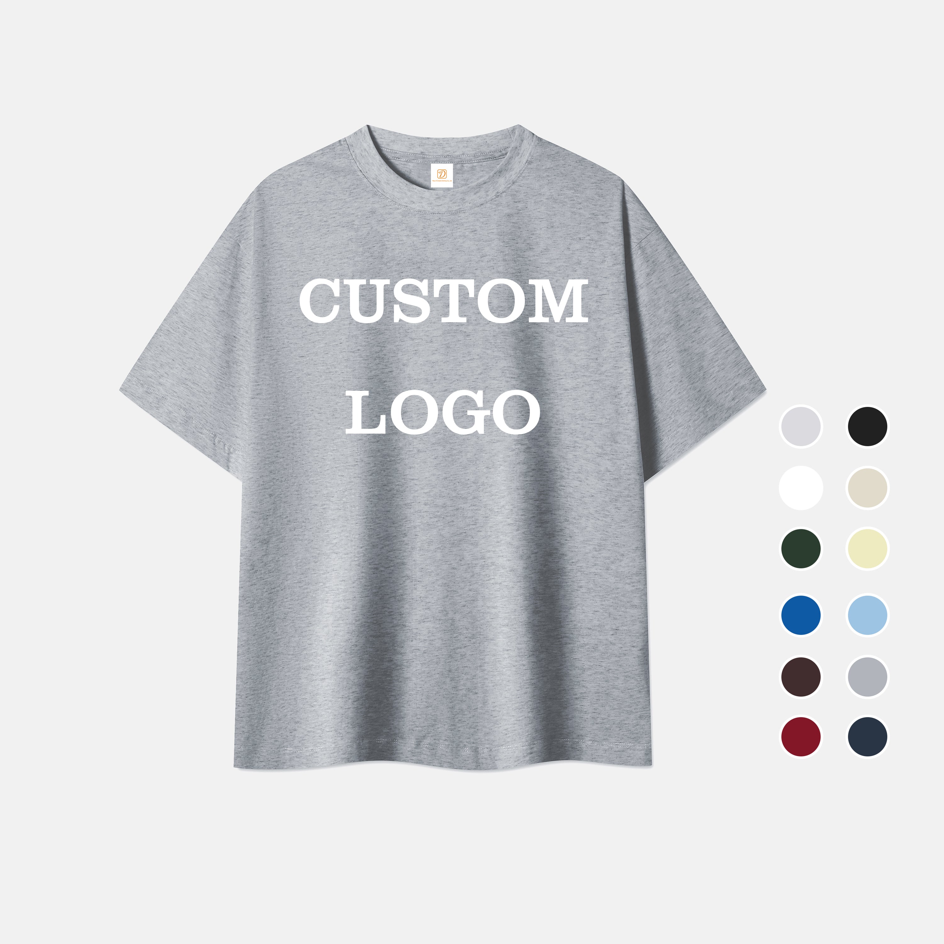 100% Cotton Streetwear t Shirt Casual Sport High Quality Round Neck Custom Fashion Personalized Dtf Transfers for t Shirts