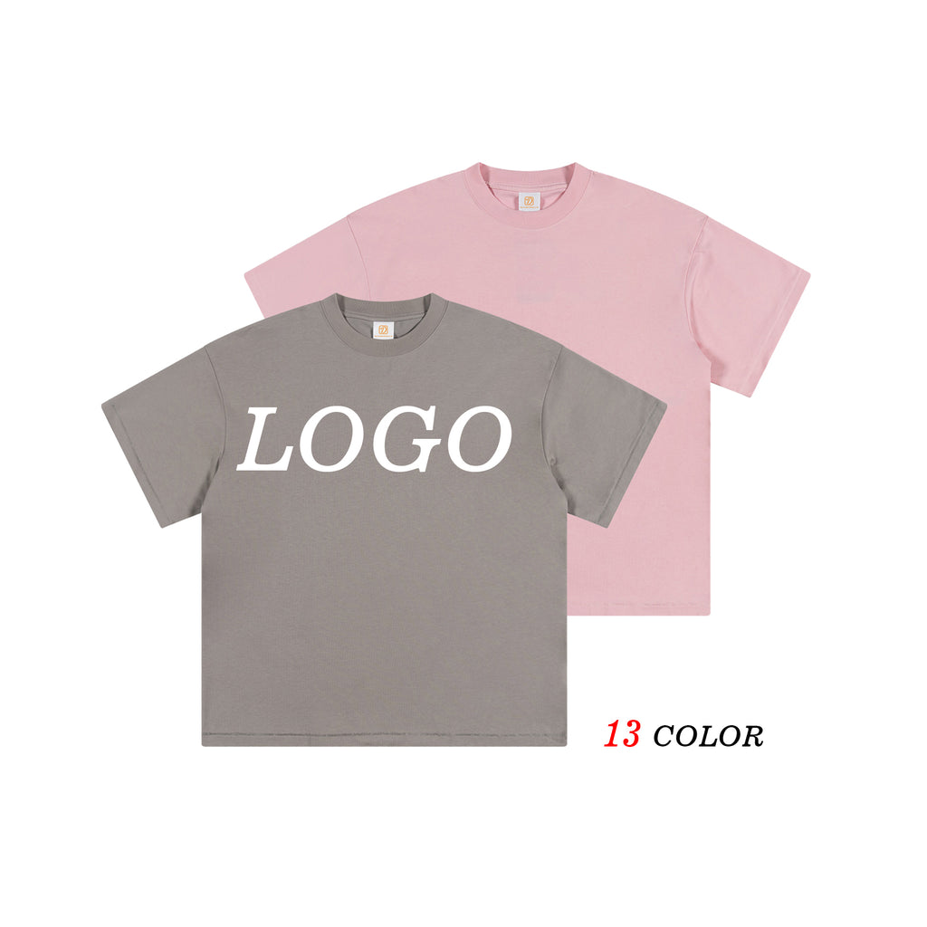 Men's T-shirts 2026 Summer Heavyweight Custom Screen Print Plain Tshirts High Quality Casual Short Sleeve Personalized T-shirt