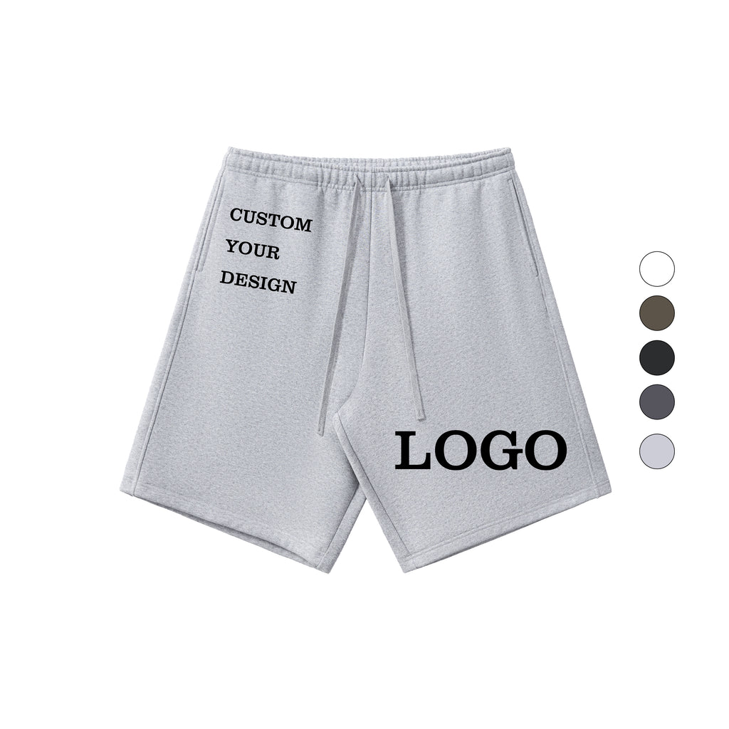 Men's Shorts 2026 Summer New Design Custom Heavyweight Distressed Polyester/Cotton Personalized Dtf Transfers for Shorts