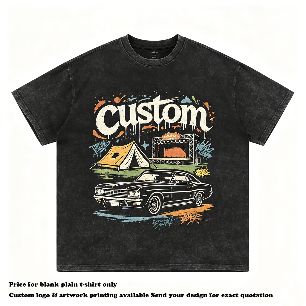 High Quality T-shirt Wholesale Design Custom logo Summer Short Sleeve 100% Cotton Drop Shoulder Streetwear Embroidery T-shirt