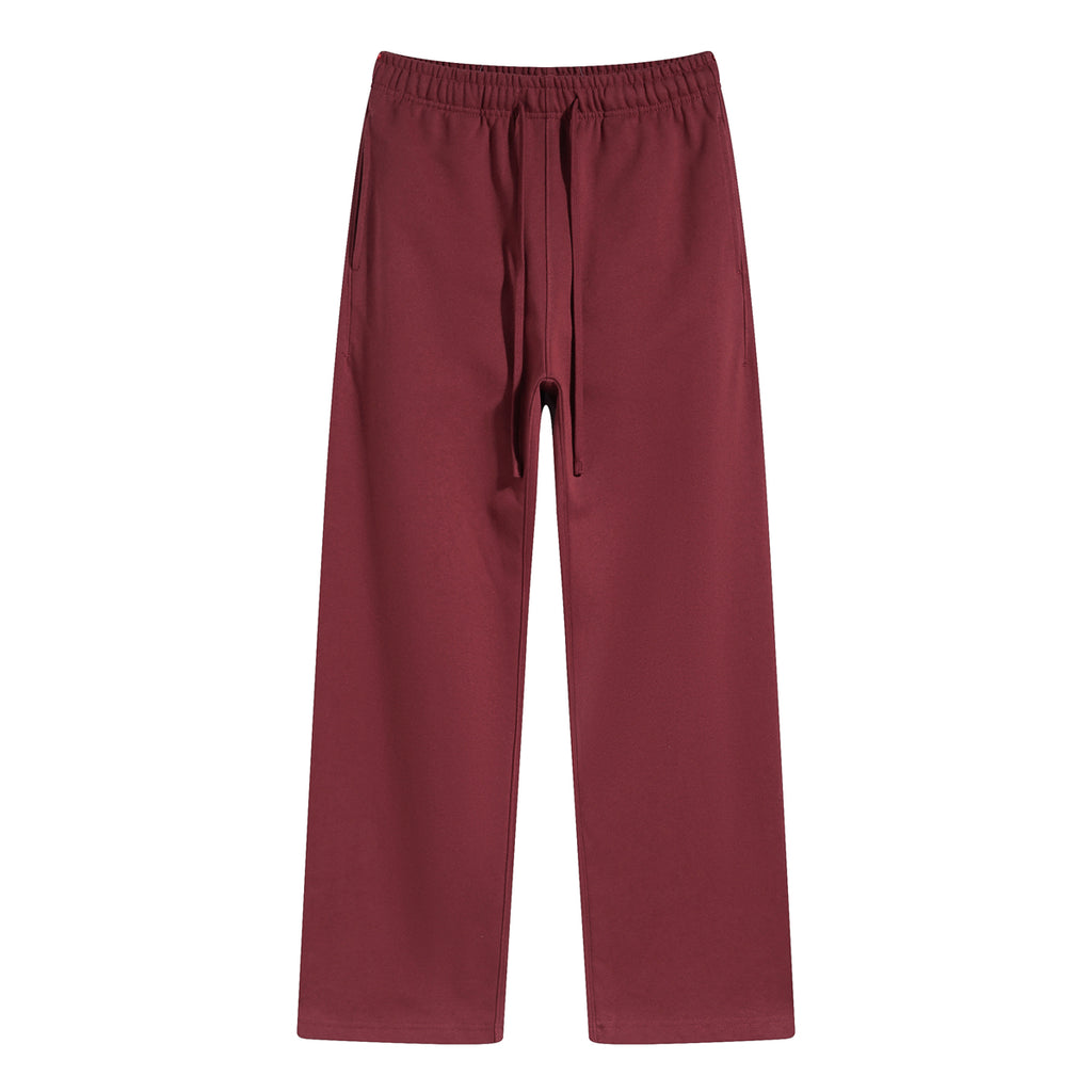 Custom Sweatpants Pure Color Blank Terry Loose High Quality Streetwear High Quality Polyester/Cotton Wholesale Sweatpants