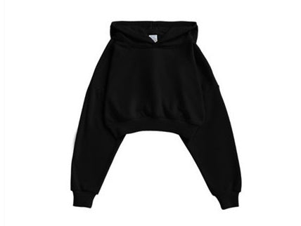 6 Color Fluffy Circle Light Motion Solid Color Versatile off the Shoulder Sexy Hooded Pullover Women's Shirt Winter Style