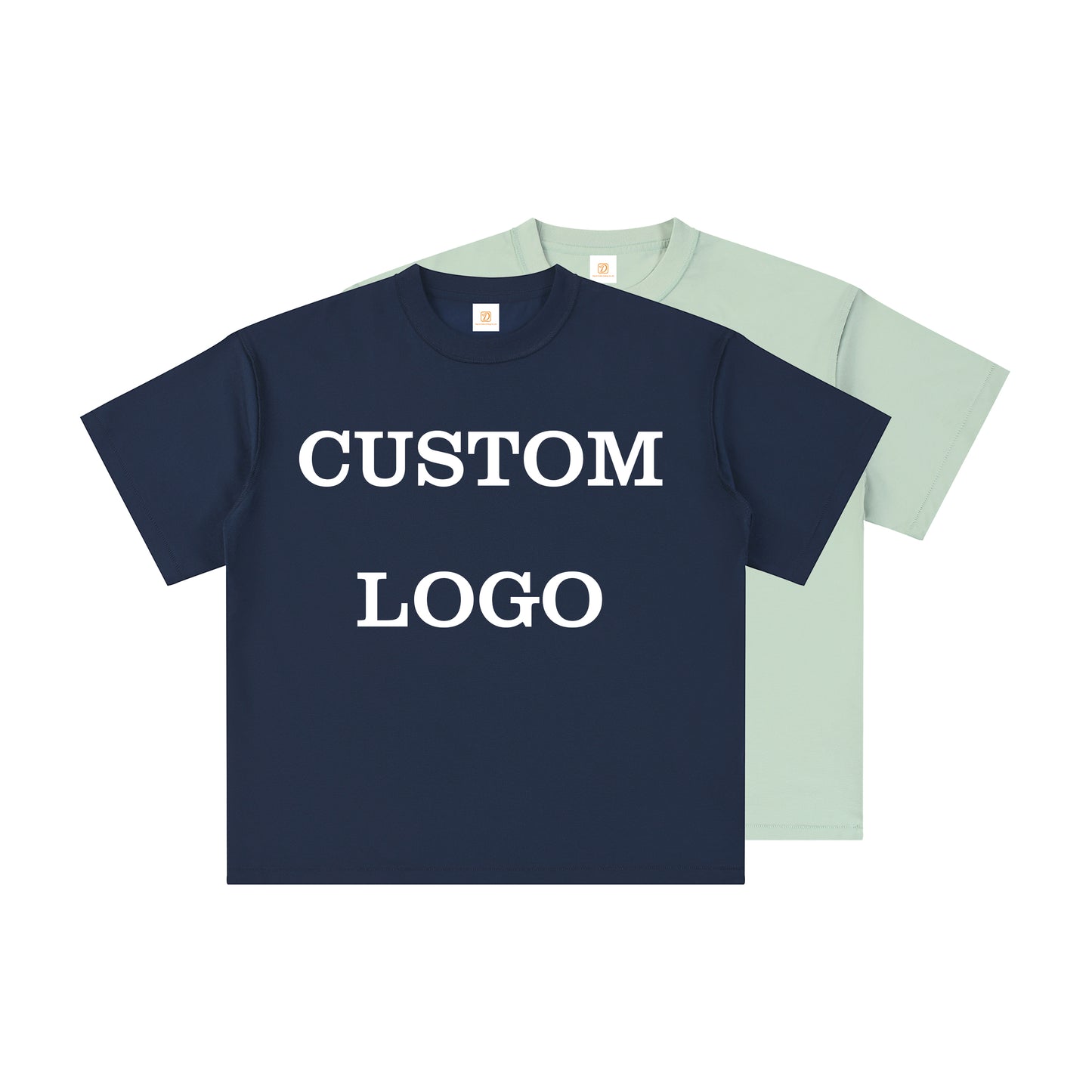 Loose Custom T-shirt Streetwear Embroidery logo Pure Color Round Neck Short Sleeve High Quality Distressed Puff Print t Shirt