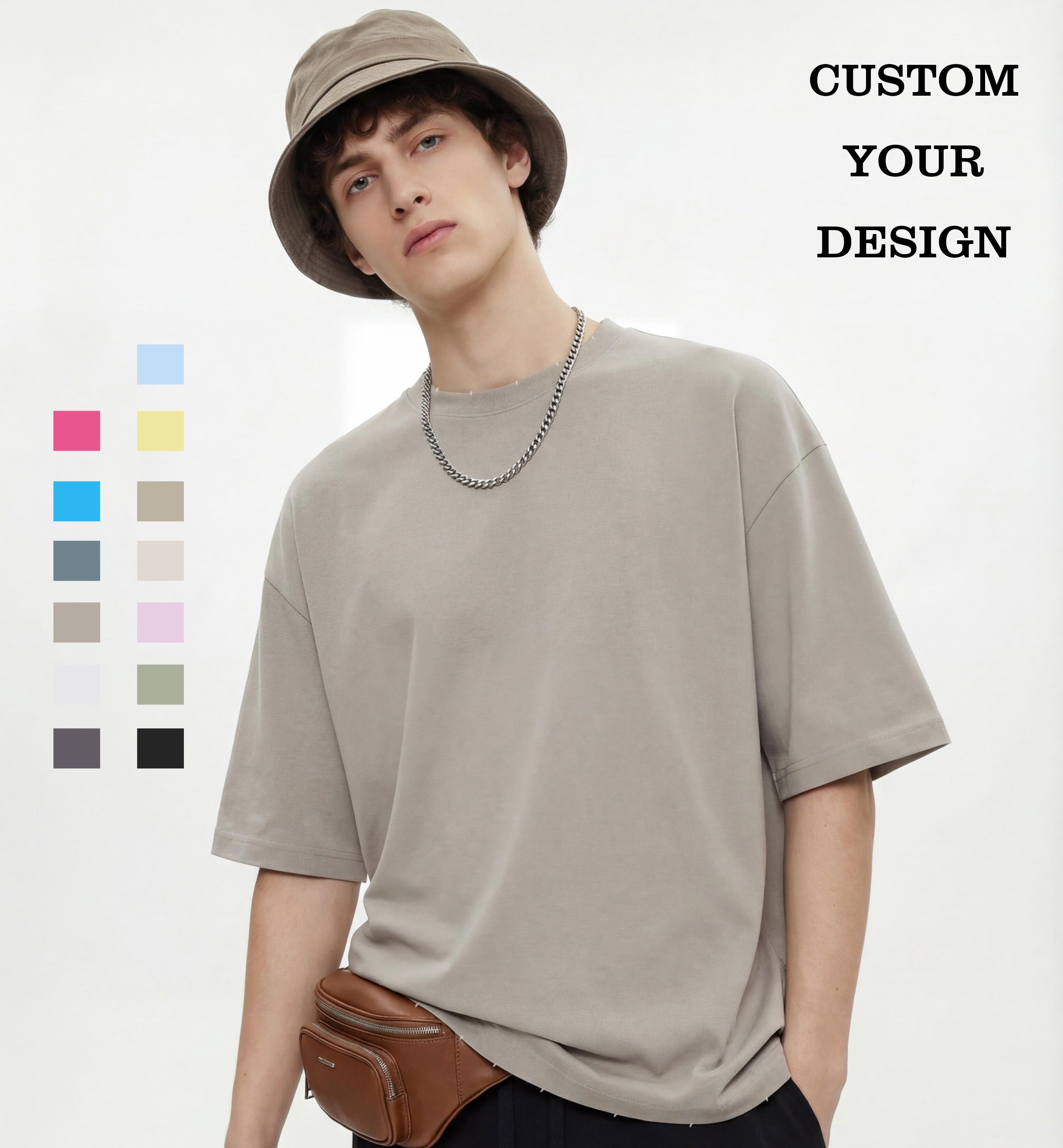 Wholesale Sport T-shirt Summer Short Sleeve Custom logo Puff Printing High Quality Streetwear Pure Color Fashion Men's T-shirts