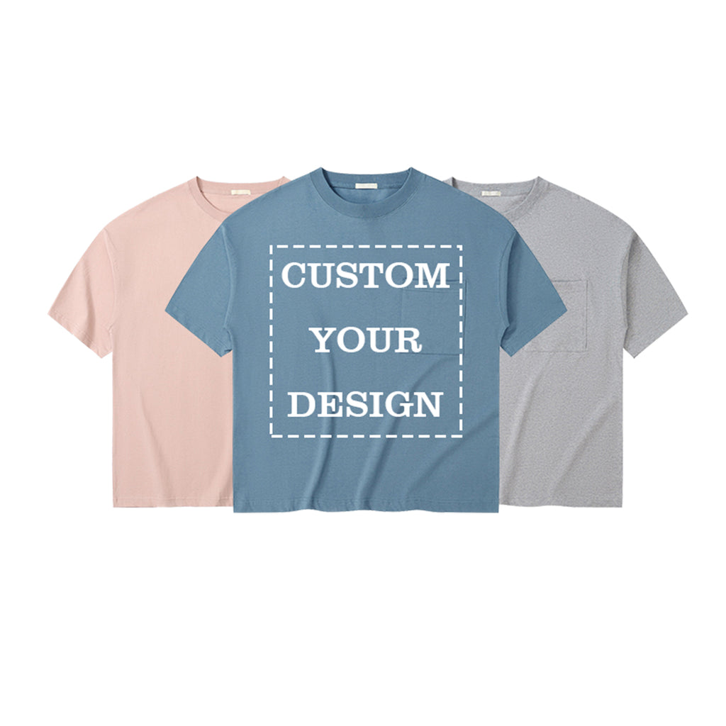 100% Cotton Oversized Tshirt Streetwear Loose High Quality Blank Pure Color Custom Puff Printing Personalized Men's T-shirts