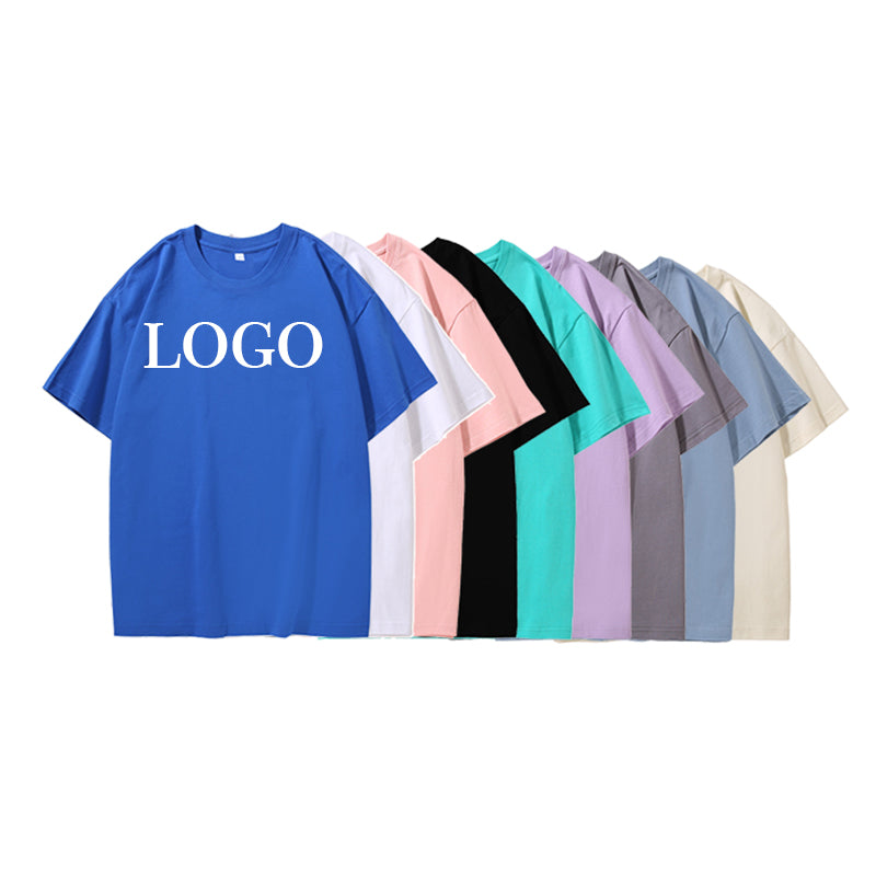 Wholesale 220g Cotton Tshirt Hot Selling Custom Summer Short Sleeve Drop Shoulder Streetwear Plain Streetwear Tshirt for Men