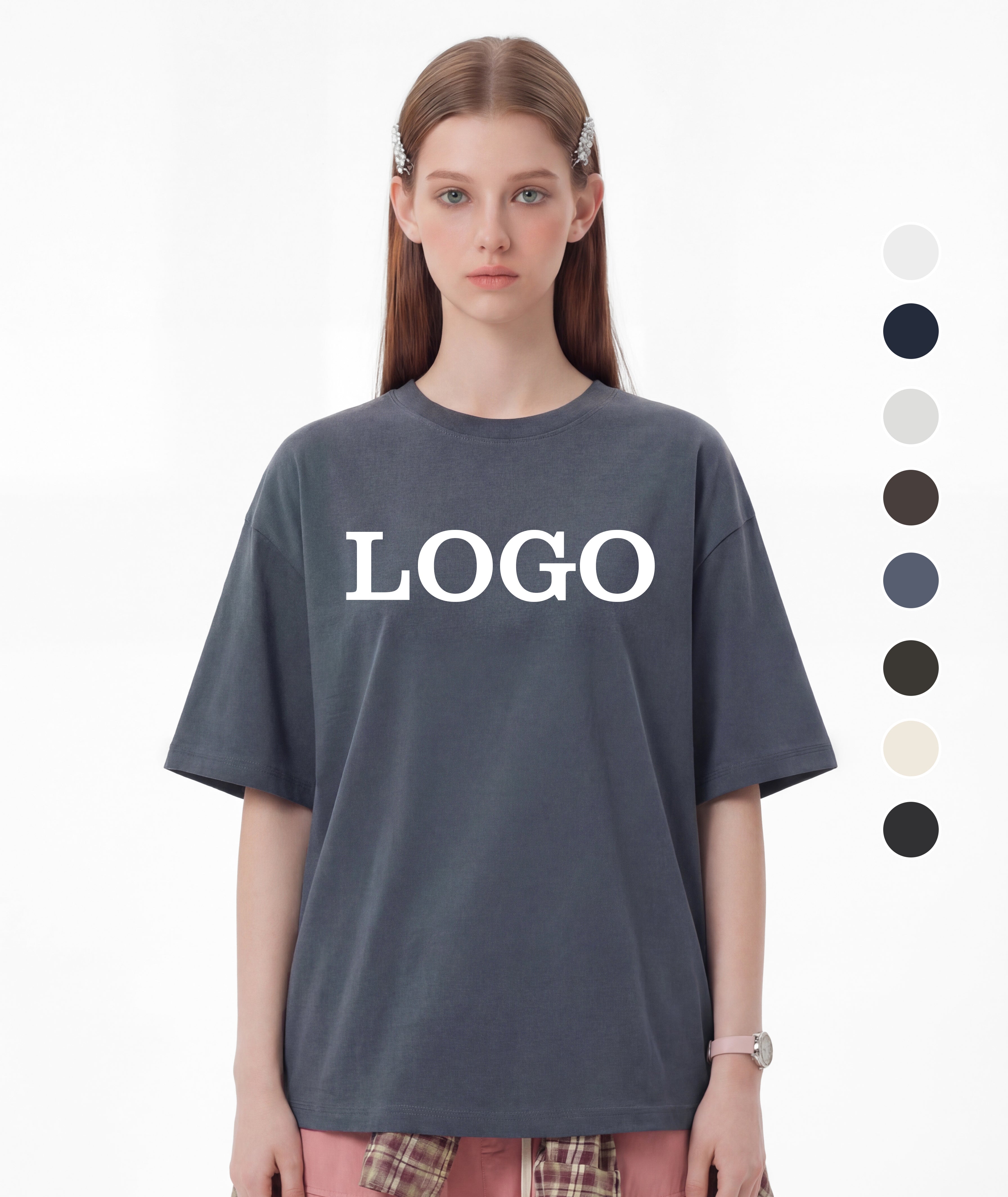 150g Custom t Shirt High Quality Drop Shoulder Streetwear Polyester/Cotton t Shirt Short Sleeve Summer Personalized T-shirt