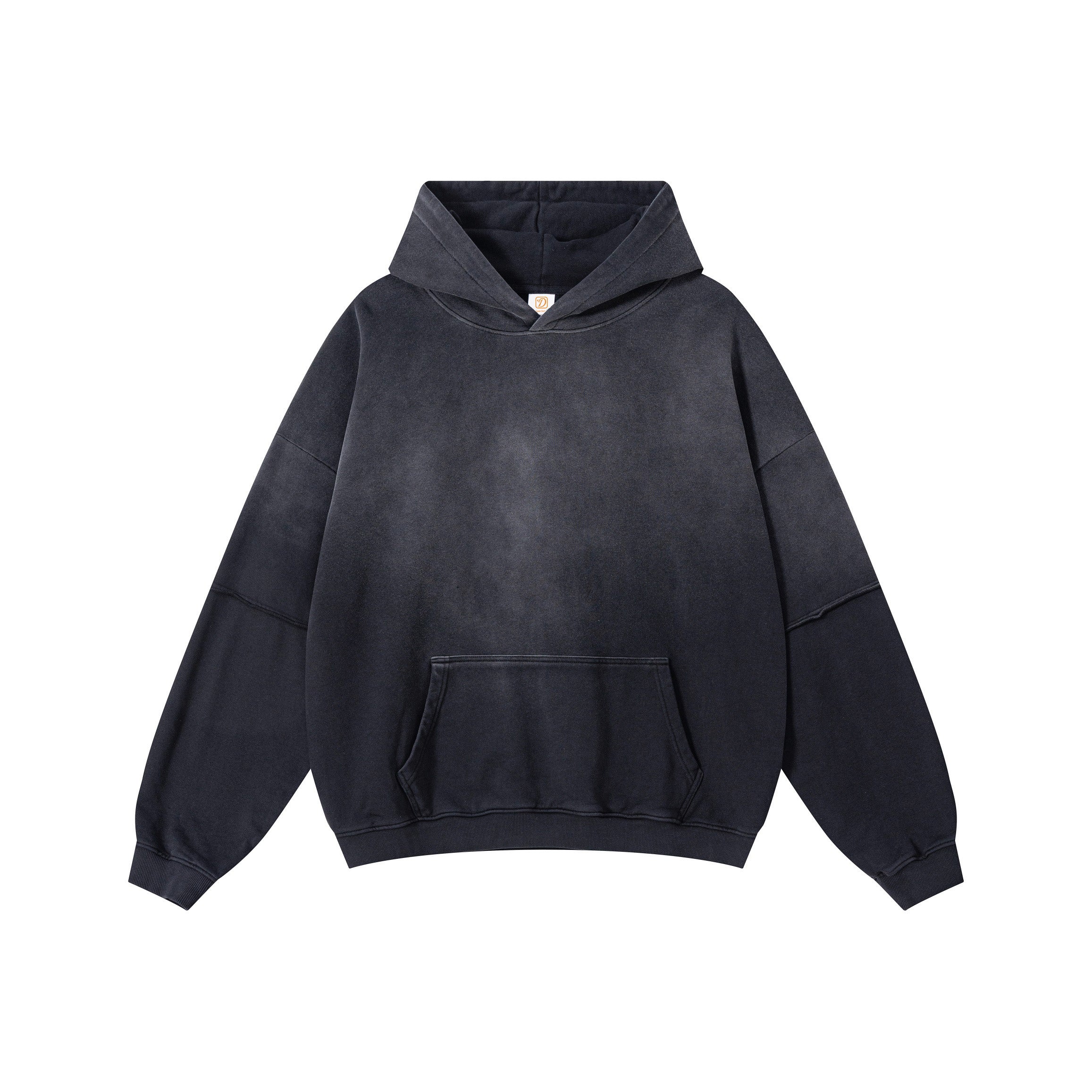 Wholesale High Quality 100% Cotton Blank Hoodies Drop Shoulder Custom Acid Wash Streetwear Puff Printing Sweaters and Hoodies