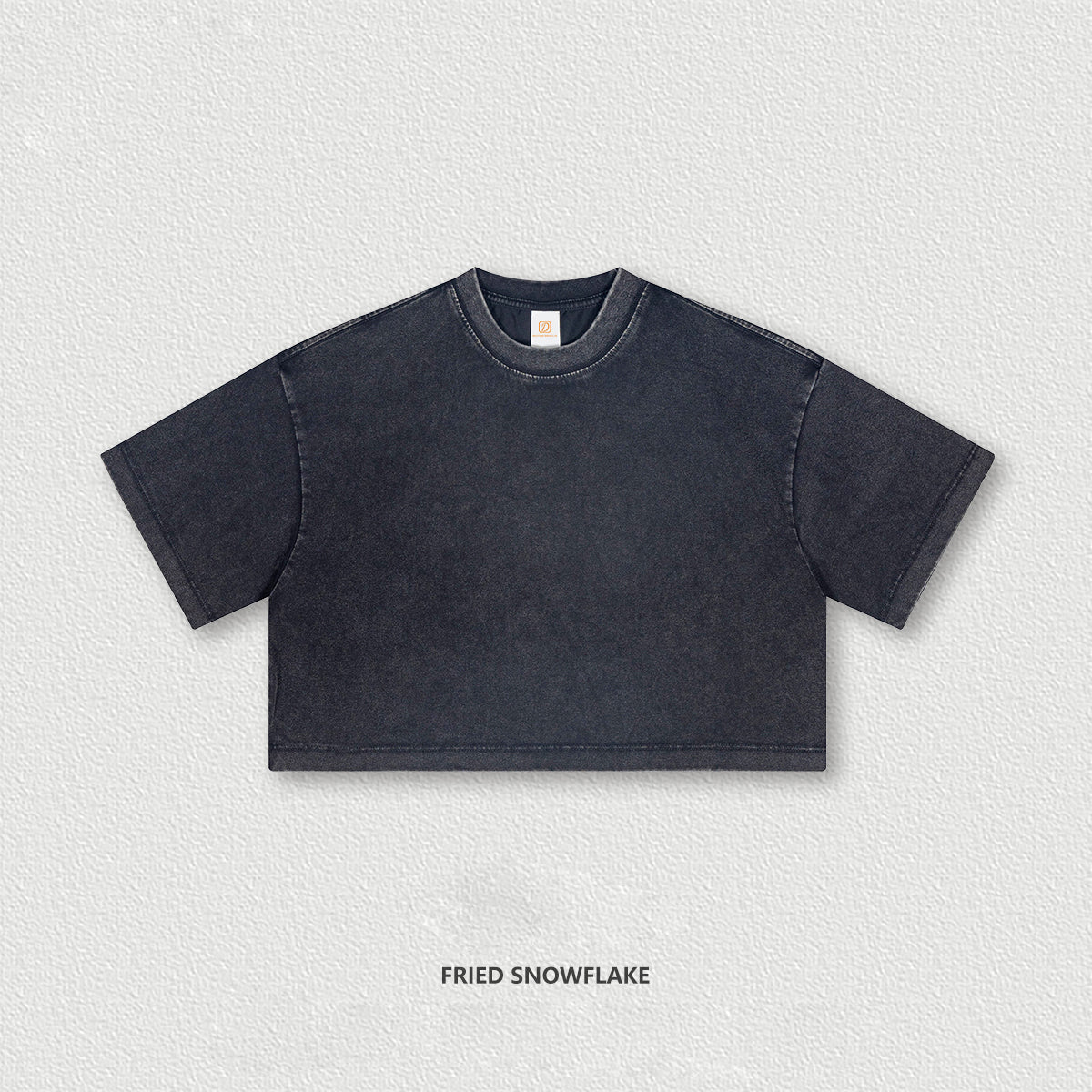 Personalized Design t Shirt Printing Custom Washing Process Short Crop Top with Exposed Neckline T Shirt Free Sample t Shirt