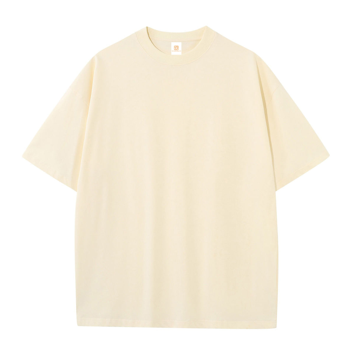 Customized Blanks t Shirts Loose Dropped Shoulder Oversized Short Sleeved Shirt the Neckline Is 3 cm Wider Than the Usual One