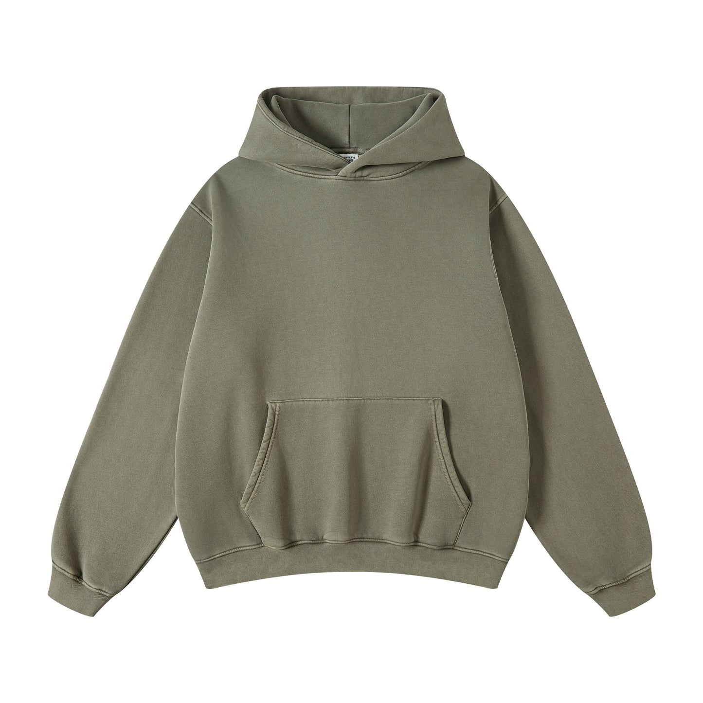 High Quality Knitted Blank Thick Sublimation Streetwear Acid Wash Heavyweight Vintage Pullover Hoodie