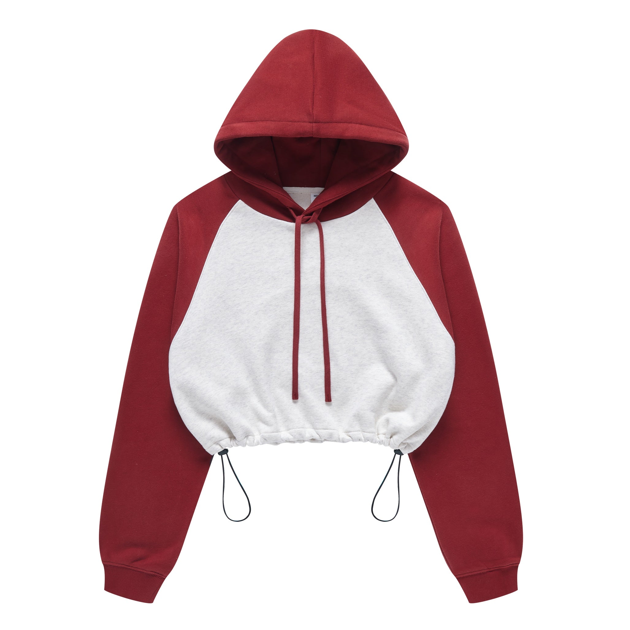 Pullover Blank Boxy Fashion High Quality 100% Cotton Heavyweight Crop Top Custom Puff Print Women's Hoodies Sweatshirts