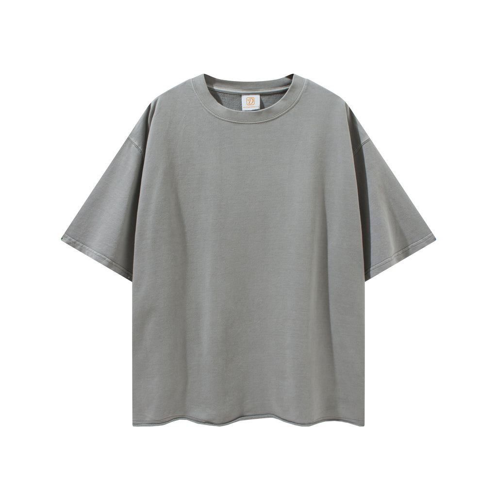 Customized t Shirts Acid Wash Oversized High Quality Short Sleeve 100% Cotton Round Neck Fashion Streetwear Personalized T-shirt