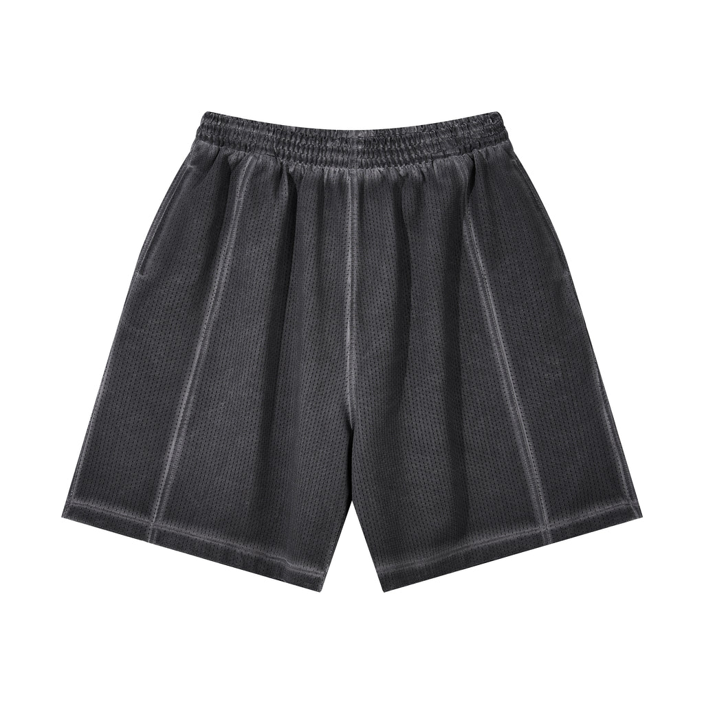 Mens Clothing T-shirt Set Vintage Custom New Design Summer High Quality Washed Fashion Polyester Short Sleeve and Shorts Set