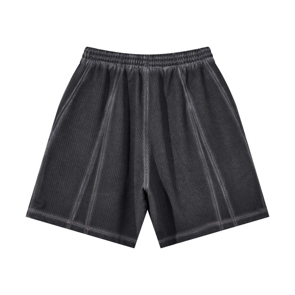 Mens Clothing T-shirt Set Vintage Custom New Design Summer High Quality Washed Fashion Polyester Short Sleeve and Shorts Set