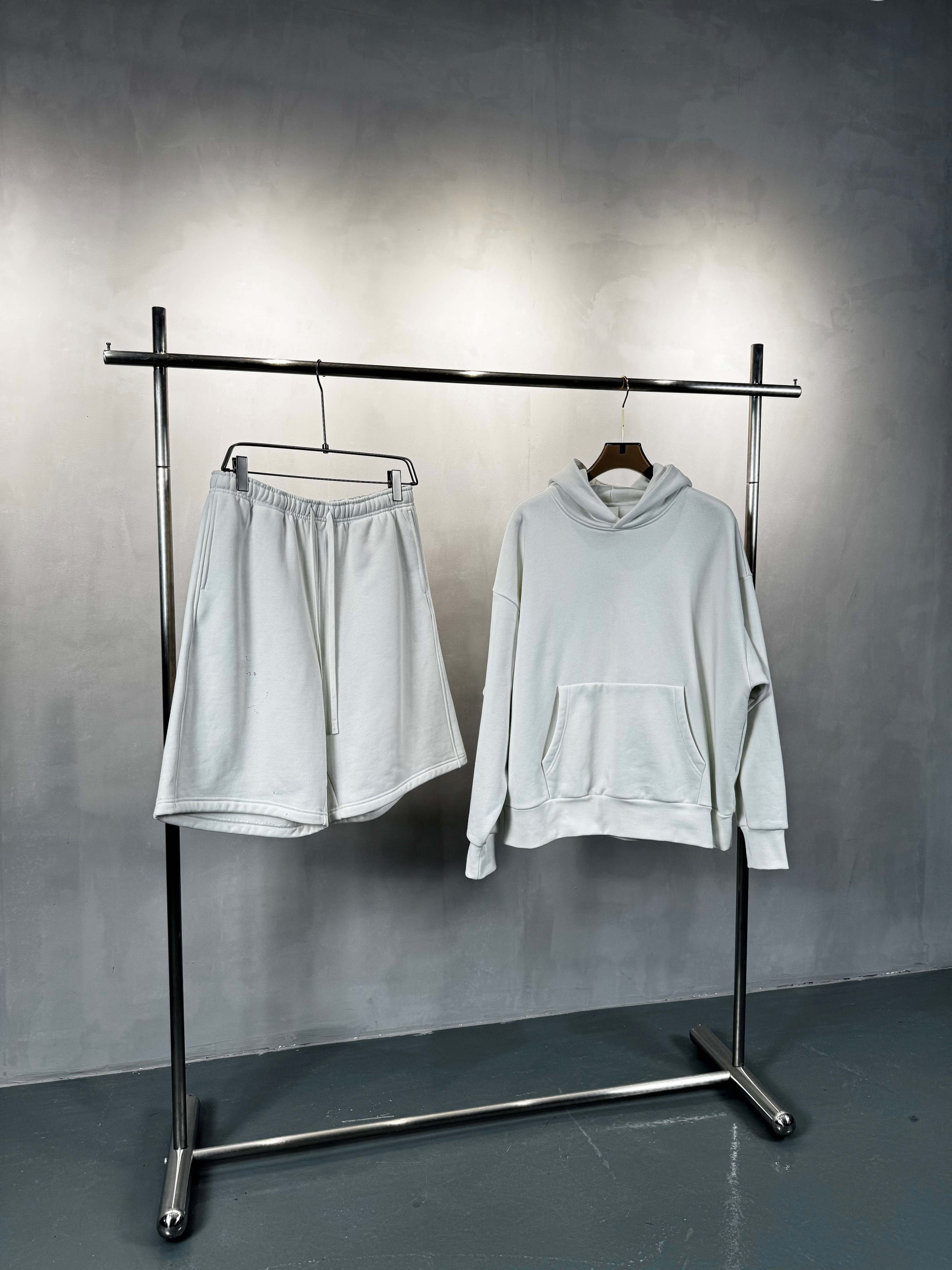 Men's Hoodies & Sweatshirts High Quality Custom Pure Color Streetwear Heavyweight Fleece Distressed Wholesale Price Hoodies
