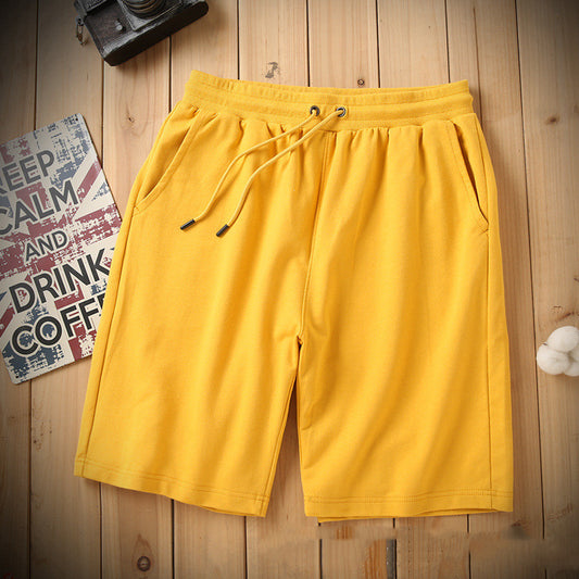 Oversized Shorts 2026 Summer New Design Fashion Shorts High Quality Custom Blank Pure Color 100% Cotton Loose Men's Shorts
