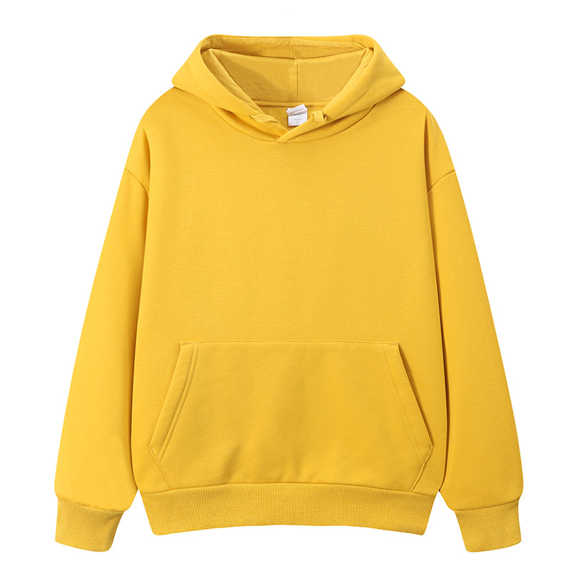 Winter Pullover Hoodie 10 Color Loose Sleeved Hooded Sweatshirtg Unisex Puff Printing Hoodie Streetwear Plain Fashion Style