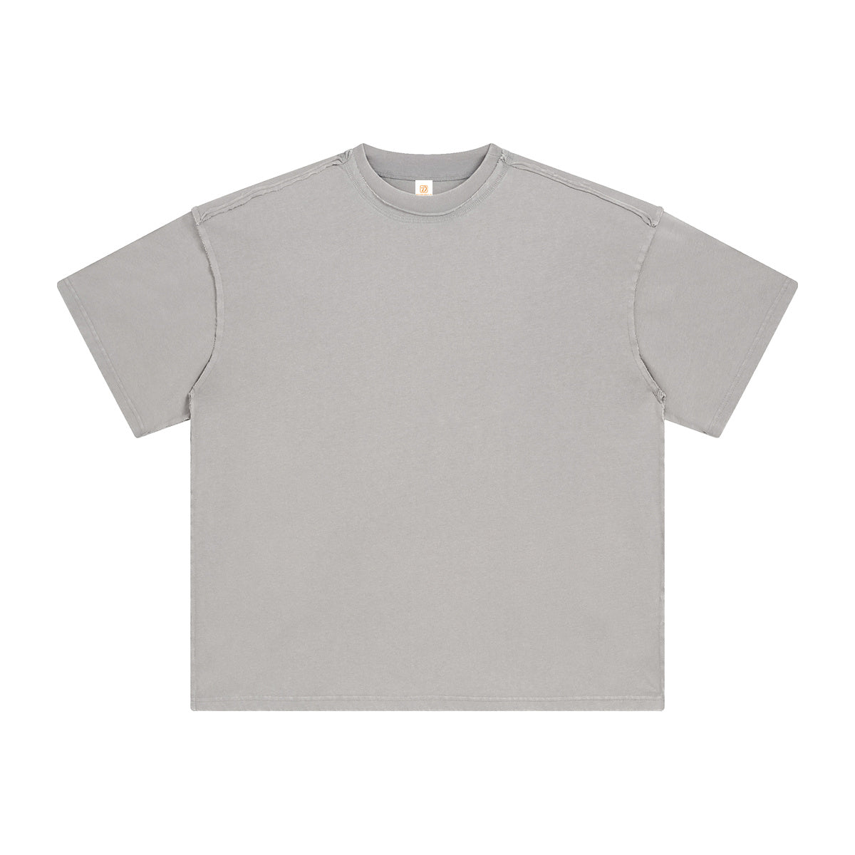 Personalized T-shirt Design Heavy Duty Washing Distressed Hem Loose Shoulder Short Sleeve t Shirt Printing Custom High Quality
