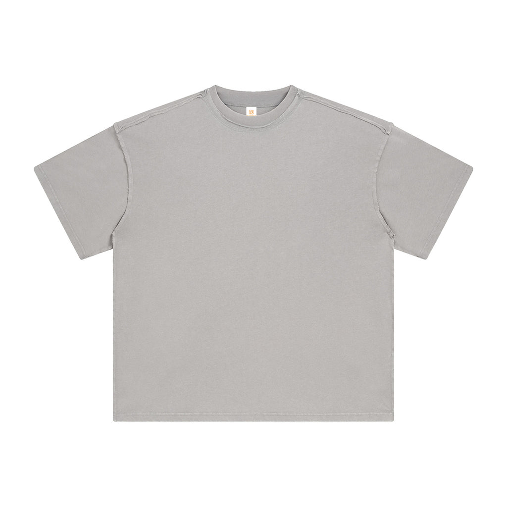 Men's T-shirts Custom Vintage Heavyweight Custom Broken Custom Acid Wash High Quality Blank Loose Drop Shoulder Wholesale Tshirt