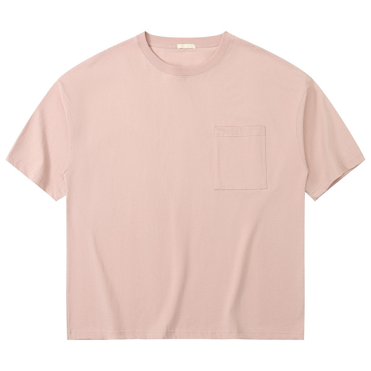 100% Cotton Oversized Tshirt Streetwear Loose High Quality Blank Pure Color Custom Puff Printing Personalized Men's T-shirts