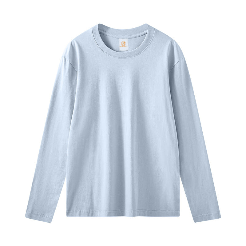 Wholesale Custom logo Men Long Sleeved T Shirt 100 Cotton High Quality Washed Distressed 260G Long Sleeved T Shirt Loose Fit