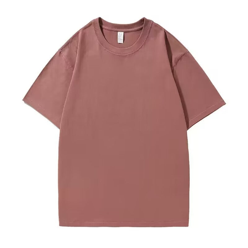 Custom You Can Choose the Pattern You Like Loose Fit Dropped Shoulder T Shirt Plain Tshirts for Printing High Quality Cotton