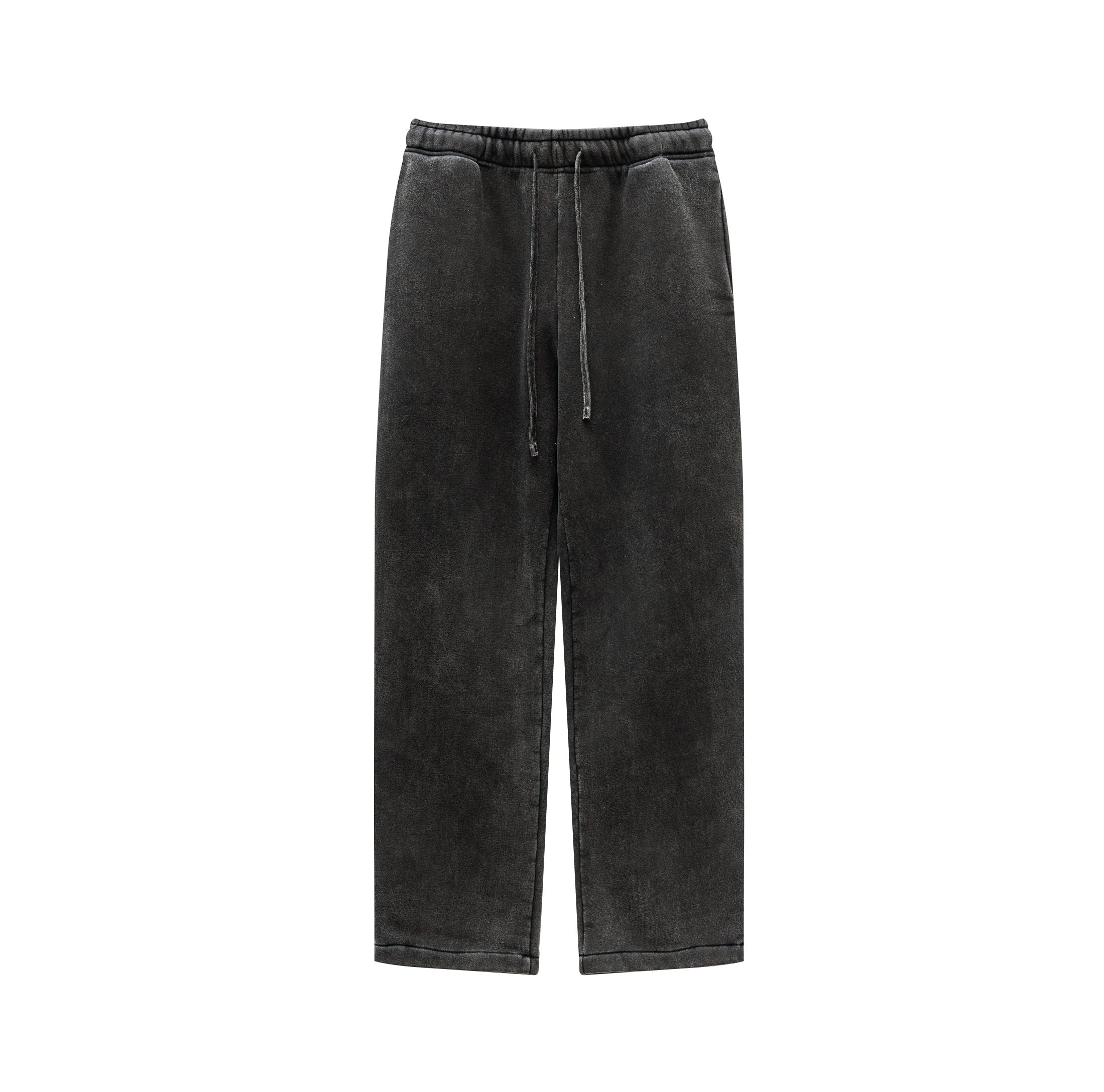 New Custom Men's Sweatpants Vintage Fashion Design Washed Distressed Embroidery Heavyweight Fleece High Quality Sweatpants