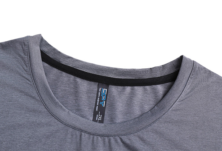 Men's T-shirts Plus Size Custom logo Round Neck Drop Shoulder Short Sleeve Quick-drying High Quality Heat Transfers for T-shirts