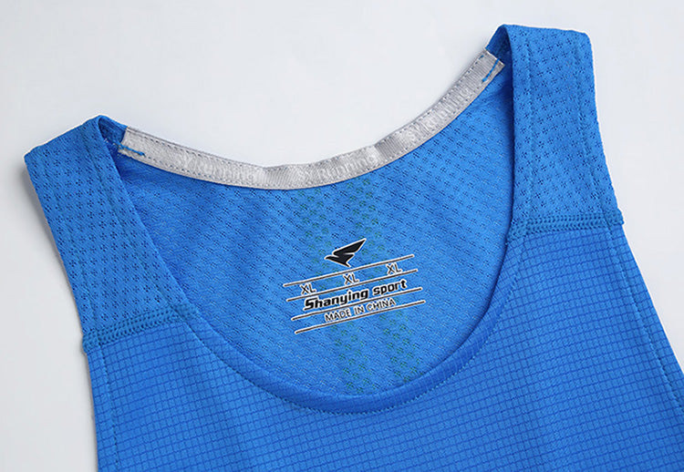 100% Polyester Lightweight Quick-drying Custom Screen Print  Streetwear Oversized Round Neck Blanks Sleeveless Wholesale TShirts