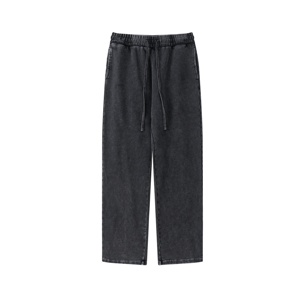 Wholesale Cotton Sweatpants Custom Washed Blank Vintage High Quality Screen Printed Design Vintage Plain Sweatpants for Men